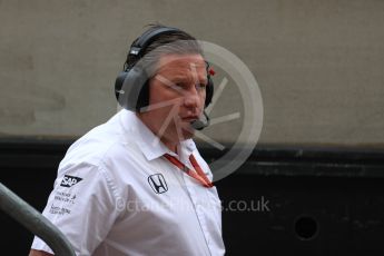 World © Octane Photographic Ltd. Formula 1 - British Grand Prix - Saturday - Practice 3. Zak Brown - Executive Director of McLaren Technology Group. Silverstone, UK. Saturday 15th July 2017. Digital Ref: 1885LB1D0660