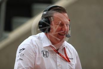 World © Octane Photographic Ltd. Formula 1 - British Grand Prix - Saturday - Practice 3. Zak Brown - Executive Director of McLaren Technology Group. Silverstone, UK. Saturday 15th July 2017. Digital Ref: 1885LB1D0679