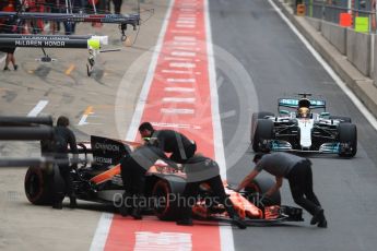 World © Octane Photographic Ltd. Formula 1 - British Grand Prix - Saturday - Practice 3. Lewis Hamilton - Mercedes AMG Petronas F1 W08 EQ Energy+. Silverstone, UK. Saturday 15th July 2017. Digital Ref: 1885LB1D0888