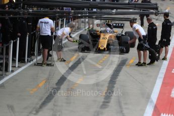 World © Octane Photographic Ltd. Formula 1 - British Grand Prix - Saturday - Practice 3. Jolyon Palmer - Renault Sport F1 Team R.S.17. Silverstone, UK. Saturday 15th July 2017. Digital Ref: 1885LB1D0947