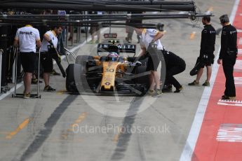 World © Octane Photographic Ltd. Formula 1 - British Grand Prix - Saturday - Practice 3. Jolyon Palmer - Renault Sport F1 Team R.S.17. Silverstone, UK. Saturday 15th July 2017. Digital Ref: 1885LB1D0967