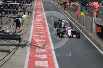 World © Octane Photographic Ltd. Formula 1 - British Grand Prix - Saturday - Practice 3. Esteban Ocon - Sahara Force India VJM10. Silverstone, UK. Saturday 15th July 2017. Digital Ref: 1885LB1D1096