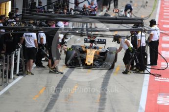 World © Octane Photographic Ltd. Formula 1 - British Grand Prix - Saturday - Practice 3. Nico Hulkenberg - Renault Sport F1 Team R.S.17. Silverstone, UK. Saturday 15th July 2017. Digital Ref: 1885LB1D1163