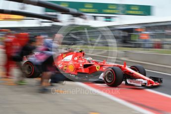 World © Octane Photographic Ltd. Formula 1 - British Grand Prix - Saturday - Practice 3. Kimi Raikkonen - Scuderia Ferrari SF70H. Silverstone, UK. Saturday 15th July 2017. Digital Ref: 1885LB2D8282