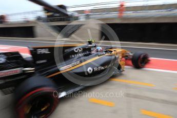 World © Octane Photographic Ltd. Formula 1 - British Grand Prix - Saturday - Practice 3. Jolyon Palmer - Renault Sport F1 Team R.S.17. Silverstone, UK. Saturday 15th July 2017. Digital Ref: 1885LB2D8401