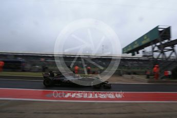 World © Octane Photographic Ltd. Formula 1 - British Grand Prix - Saturday - Practice 3. Romain Grosjean - Haas F1 Team VF-17. Silverstone, UK. Saturday 15th July 2017. Digital Ref: 1885LB2D8728