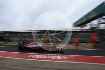 World © Octane Photographic Ltd. Formula 1 - British Grand Prix - Saturday - Practice 3. Esteban Ocon - Sahara Force India VJM10. Silverstone, UK. Saturday 15th July 2017. Digital Ref: 1885LB2D8753