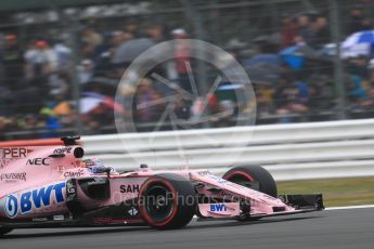 World © Octane Photographic Ltd. Formula 1 - British Grand Prix - Saturday - Qualifying. Sergio Perez - Sahara Force India VJM10. Silverstone, UK. Saturday 15th July 2017. Digital Ref: 1886LB1D1408
