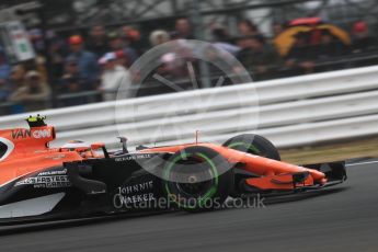 World © Octane Photographic Ltd. Formula 1 - British Grand Prix - Saturday - Qualifying. Stoffel Vandoorne - McLaren Honda MCL32. Silverstone, UK. Saturday 15th July 2017. Digital Ref: 1886LB1D1423