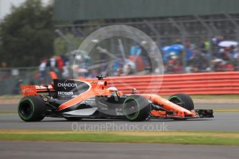 World © Octane Photographic Ltd. Formula 1 - British Grand Prix - Saturday - Qualifying. Fernando Alonso - McLaren Honda MCL32. Silverstone, UK. Saturday 15th July 2017. Digital Ref: 1886LB1D1462