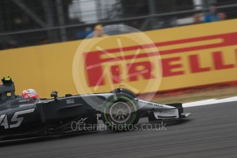 World © Octane Photographic Ltd. Formula 1 - British Grand Prix - Saturday - Qualifying. Kevin Magnussen - Haas F1 Team VF-17. Silverstone, UK. Saturday 15th July 2017. Digital Ref: 1886LB1D1505