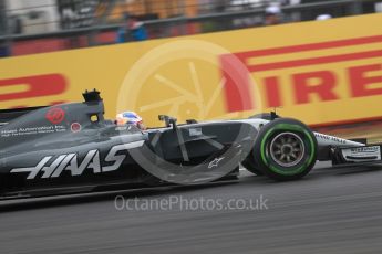World © Octane Photographic Ltd. Formula 1 - British Grand Prix - Saturday - Qualifying. Romain Grosjean - Haas F1 Team VF-17. Silverstone, UK. Saturday 15th July 2017. Digital Ref: 1886LB1D1515