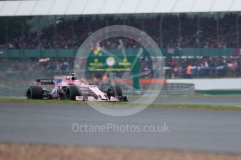 World © Octane Photographic Ltd. Formula 1 - British Grand Prix - Saturday - Qualifying. Esteban Ocon - Sahara Force India VJM10. Silverstone, UK. Saturday 15th July 2017. Digital Ref: 1886LB1D1626