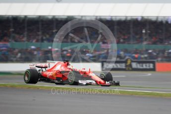 World © Octane Photographic Ltd. Formula 1 - British Grand Prix - Saturday - Qualifying. Sebastian Vettel - Scuderia Ferrari SF70H. Silverstone, UK. Saturday 15th July 2017. Digital Ref: 1886LB1D1713
