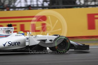 World © Octane Photographic Ltd. Formula 1 - British Grand Prix - Saturday - Qualifying. Felipe Massa - Williams Martini Racing FW40. Silverstone, UK. Saturday 15th July 2017. Digital Ref: 1886LB1D1740