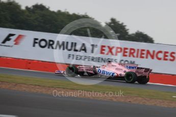 World © Octane Photographic Ltd. Formula 1 - British Grand Prix - Saturday - Qualifying. Sergio Perez - Sahara Force India VJM10. Silverstone, UK. Saturday 15th July 2017. Digital Ref: 1886LB1D1805