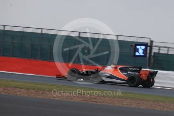 World © Octane Photographic Ltd. Formula 1 - British Grand Prix - Saturday - Qualifying. Fernando Alonso - McLaren Honda MCL32. Silverstone, UK. Saturday 15th July 2017. Digital Ref: 1886LB1D1818