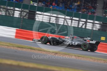 World © Octane Photographic Ltd. Formula 1 - British Grand Prix - Saturday - Qualifying. Romain Grosjean - Haas F1 Team VF-17. Silverstone, UK. Saturday 15th July 2017. Digital Ref: 1886LB1D1866