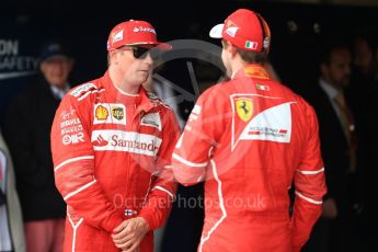 World © Octane Photographic Ltd. Formula 1 - British Grand Prix - Saturday - Qualifying. Kimi Raikkonen and Sebastian Vettel - Scuderia Ferrari SF70H. Silverstone, UK. Saturday 15th July 2017. Digital Ref: 1886LB1D2179