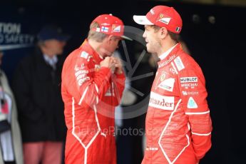 World © Octane Photographic Ltd. Formula 1 - British Grand Prix - Saturday - Qualifying. Kimi Raikkonen and Sebastian Vettel - Scuderia Ferrari SF70H. Silverstone, UK. Saturday 15th July 2017. Digital Ref: 1886LB1D2190