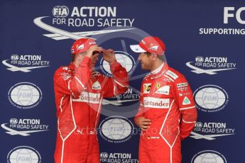 World © Octane Photographic Ltd. Formula 1 - British Grand Prix - Saturday - Qualifying. Kimi Raikkonen and Sebastian Vettel - Scuderia Ferrari SF70H. Silverstone, UK. Saturday 15th July 2017. Digital Ref: 1886LB1D2211