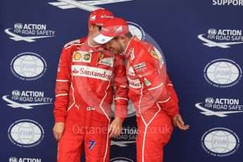 World © Octane Photographic Ltd. Formula 1 - British Grand Prix - Saturday - Qualifying. Kimi Raikkonen and Sebastian Vettel - Scuderia Ferrari SF70H. Silverstone, UK. Saturday 15th July 2017. Digital Ref: 1886LB1D2221