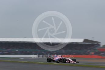 World © Octane Photographic Ltd. Formula 1 - British Grand Prix - Saturday - Qualifying. Sergio Perez - Sahara Force India VJM10. Silverstone, UK. Saturday 15th July 2017. Digital Ref: 1886LB2D8894