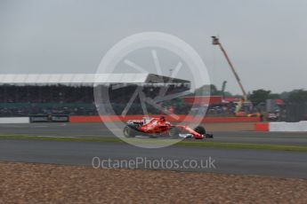 World © Octane Photographic Ltd. Formula 1 - British Grand Prix - Saturday - Qualifying. Sebastian Vettel - Scuderia Ferrari SF70H. Silverstone, UK. Saturday 15th July 2017. Digital Ref: 1886LB2D8942