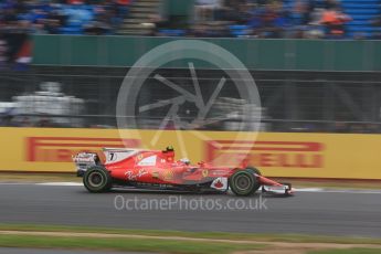 World © Octane Photographic Ltd. Formula 1 - British Grand Prix - Saturday - Qualifying. Kimi Raikkonen - Scuderia Ferrari SF70H. Silverstone, UK. Saturday 15th July 2017. Digital Ref: 1886LB2D8969