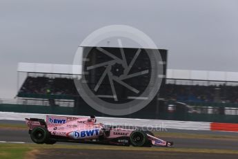 World © Octane Photographic Ltd. Formula 1 - British Grand Prix - Saturday - Qualifying. Sergio Perez - Sahara Force India VJM10. Silverstone, UK. Saturday 15th July 2017. Digital Ref: 1886LB2D9053