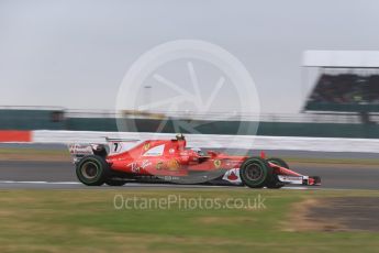 World © Octane Photographic Ltd. Formula 1 - British Grand Prix - Saturday - Qualifying. Kimi Raikkonen - Scuderia Ferrari SF70H. Silverstone, UK. Saturday 15th July 2017. Digital Ref: 1886LB2D9126