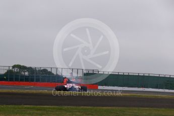 World © Octane Photographic Ltd. Formula 1 - British Grand Prix - Saturday - Qualifying. Esteban Ocon - Sahara Force India VJM10 rear brakes on fire. Silverstone, UK. Saturday 15th July 2017. Digital Ref: 1886LB2D9260