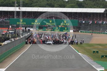 World © Octane Photographic Ltd. Formula 1 - British Grand Prix - Sunday - Race. The grid. Silverstone, UK. Sunday 16th July 2017. Digital Ref: 1892LB1D3685