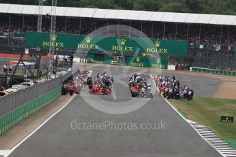 World © Octane Photographic Ltd. Formula 1 - British Grand Prix - Sunday - Race. The grid. Silverstone, UK. Sunday 16th July 2017. Digital Ref: 1892LB1D3691