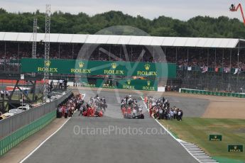 World © Octane Photographic Ltd. Formula 1 - British Grand Prix - Sunday - Race. The grid. Silverstone, UK. Sunday 16th July 2017. Digital Ref: 1892LB1D3695