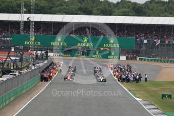 World © Octane Photographic Ltd. Formula 1 - British Grand Prix - Sunday - Race. The grid. Silverstone, UK. Sunday 16th July 2017. Digital Ref: 1892LB1D3701