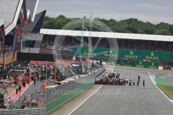 World © Octane Photographic Ltd. Formula 1 - British Grand Prix - Sunday - Race. The grid. Silverstone, UK. Sunday 16th July 2017. Digital Ref: 1892LB1D3744