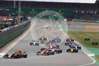 World © Octane Photographic Ltd. Formula 1 - British Grand Prix - Sunday - Race. Daniel Ricciardo - Red Bull Racing RB13. Silverstone, UK. Sunday 16th July 2017. Digital Ref: 1892LB1D3854