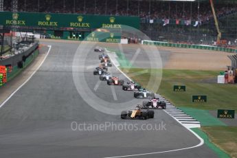 World © Octane Photographic Ltd. Formula 1 - British Grand Prix - Sunday - Race. Nico Hulkenberg - Renault Sport F1 Team R.S.17. Silverstone, UK. Sunday 16th July 2017. Digital Ref: 1892LB1D4104