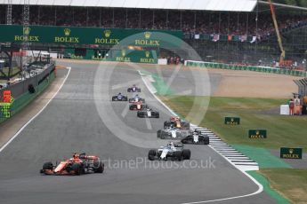 World © Octane Photographic Ltd. Formula 1 - British Grand Prix - Sunday - Race. Stoffel Vandoorne - McLaren Honda MCL32. Silverstone, UK. Sunday 16th July 2017. Digital Ref: 1892LB1D4111