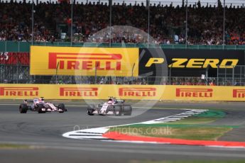 World © Octane Photographic Ltd. Formula 1 - British Grand Prix - Sunday - Race. Esteban Ocon - Sahara Force India VJM10. Silverstone, UK. Sunday 16th July 2017. Digital Ref: 1892LB1D4129