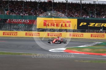 World © Octane Photographic Ltd. Formula 1 - British Grand Prix - Sunday - Race. Kimi Raikkonen - Scuderia Ferrari SF70H. Silverstone, UK. Sunday 16th July 2017. Digital Ref: 1892LB1D4139