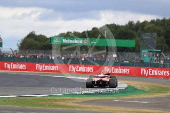 World © Octane Photographic Ltd. Formula 1 - British Grand Prix - Sunday - Race. Sebastian Vettel - Scuderia Ferrari SF70H. Silverstone, UK. Sunday 16th July 2017. Digital Ref: 1892LB1D4241