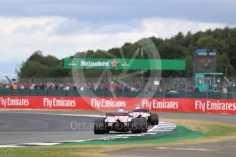 World © Octane Photographic Ltd. Formula 1 - British Grand Prix - Sunday - Race. Sergio Perez - Sahara Force India VJM10. Silverstone, UK. Sunday 16th July 2017. Digital Ref: 1892LB1D4247