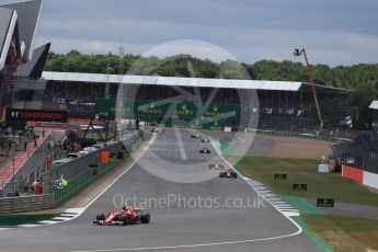 World © Octane Photographic Ltd. Formula 1 - British Grand Prix - Sunday - Race. Kimi Raikkonen - Scuderia Ferrari SF70H. Silverstone, UK. Sunday 16th July 2017. Digital Ref: 1892LB2D0029