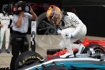 World © Octane Photographic Ltd. Formula 1 - British Grand Prix - Sunday - Race Podium. Lewis Hamilton - Mercedes AMG Petronas F1 W08 EQ Energy+. Silverstone, UK. Sunday 16th July 2017. Digital Ref: 1893LB1D4343