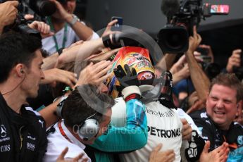 World © Octane Photographic Ltd. Formula 1 - British Grand Prix - Sunday - Race Podium. Lewis Hamilton - Mercedes AMG Petronas F1 W08 EQ Energy+. Silverstone, UK. Sunday 16th July 2017. Digital Ref: 1893LB1D4390