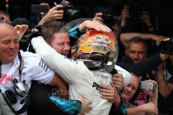 World © Octane Photographic Ltd. Formula 1 - British Grand Prix - Sunday - Race Podium. Lewis Hamilton - Mercedes AMG Petronas F1 W08 EQ Energy+. Silverstone, UK. Sunday 16th July 2017. Digital Ref: 1893LB1D4435