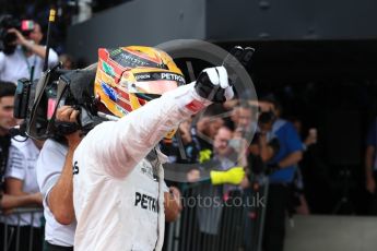 World © Octane Photographic Ltd. Formula 1 - British Grand Prix - Sunday - Race Podium. Lewis Hamilton - Mercedes AMG Petronas F1 W08 EQ Energy+. Silverstone, UK. Sunday 16th July 2017. Digital Ref: 1893LB1D4468