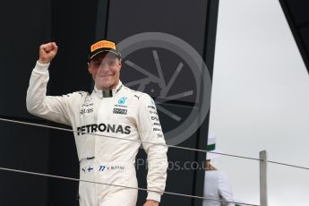 World © Octane Photographic Ltd. Formula 1 - British Grand Prix - Sunday - Race Podium. Valtteri Bottas - Mercedes AMG Petronas F1 W08 EQ Energy+. Silverstone, UK. Sunday 16th July 2017. Digital Ref: 1893LB1D4631